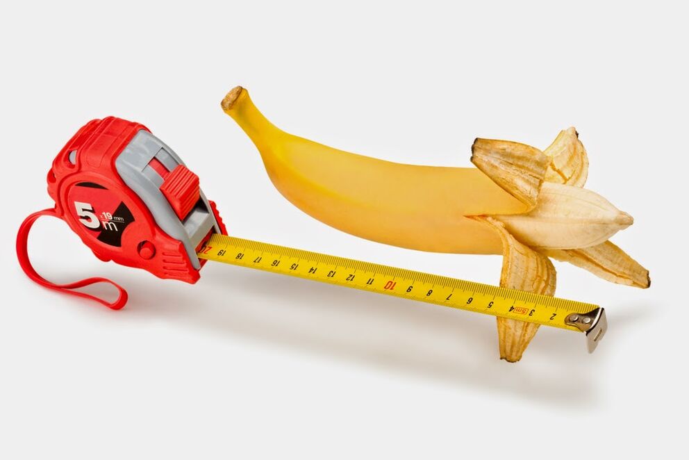 Take a banana as an example, measure your penis before enlarging it